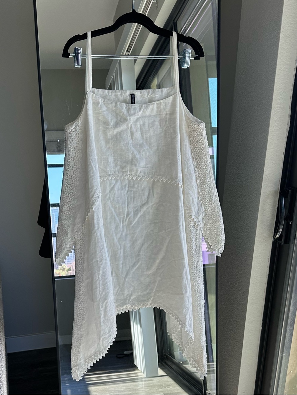 W118 by Walter Baker Asymmetrical White Dress Size 10